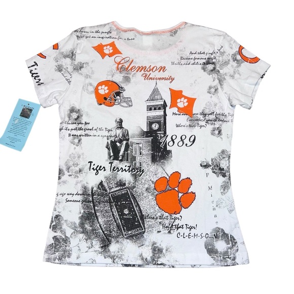 Clemson University Sequin Women’s Tee Size Medium NWT - Picture 5 of 5